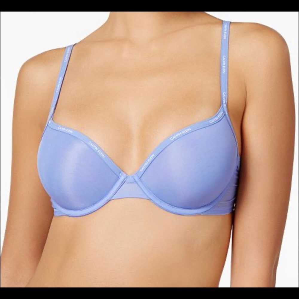 Calvin Klein Sheer Marquisette Unlined Demi Bra